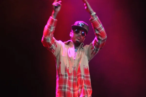 Singer Usher Apresenta Amway Center Orlando Florida Dezembro 2014 — Fotografia de Stock