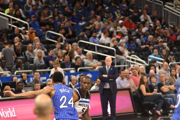 Orlando Magic Şubat 2019 Orlando Florida Bulunan Amway Arena Minnesota — Stok fotoğraf