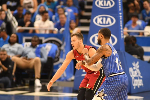 Orlando Magic Värd Miami Heat Amway Center Orlando Florida Den — Stockfoto