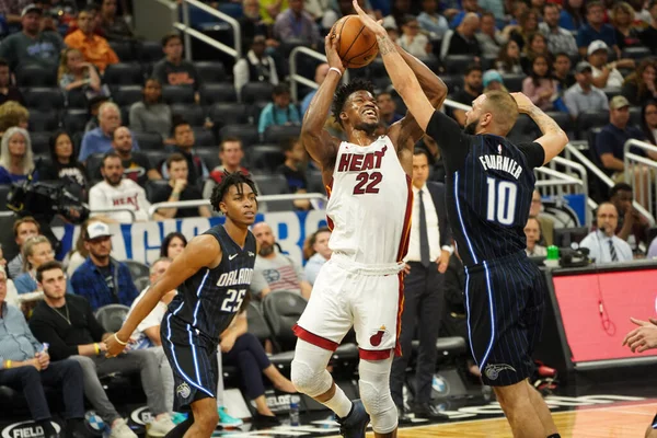 Jogo Basquete Temporada Nba Orlando Magic Miami Heat Janeiro 2020 — Fotografia de Stock