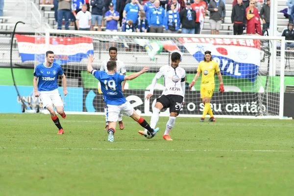 Rangers Corinthians Durante Copa Flórida Spectrum Stadium Janeiro 2018 Orlando — Fotografia de Stock