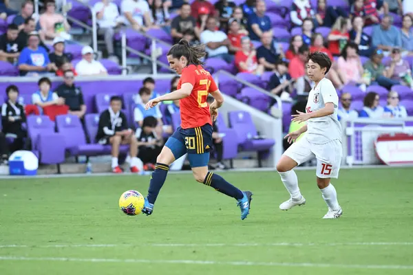 Spanien Gegen Japan Spiel Während Des Shebelieves Cup 2020 Exploria — Stockfoto