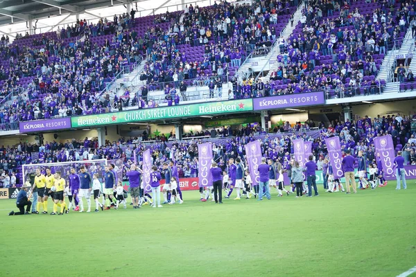 Orlando City Värd Real Salt Lake Exploria Stadium Lördag Februari — Stockfoto