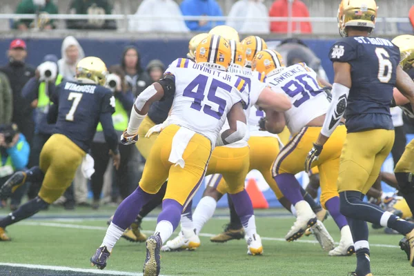 Notre Dame Face Lsu Alatt Citrus Bowl Camping World Stadium — Stock Fotó