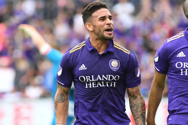 Orlando City, 31 Mart 2018 'de Orlando Florida' daki Exploria Stadyumu 'nda New York Red Bulls' a ev sahipliği yaptı..