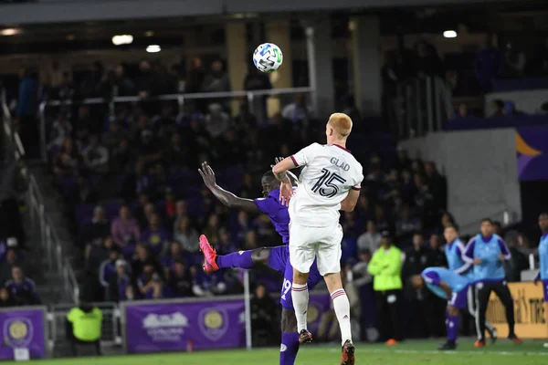 Orlando City Värd Real Salt Lake Exploria Stadium Lördag Februari — Stockfoto