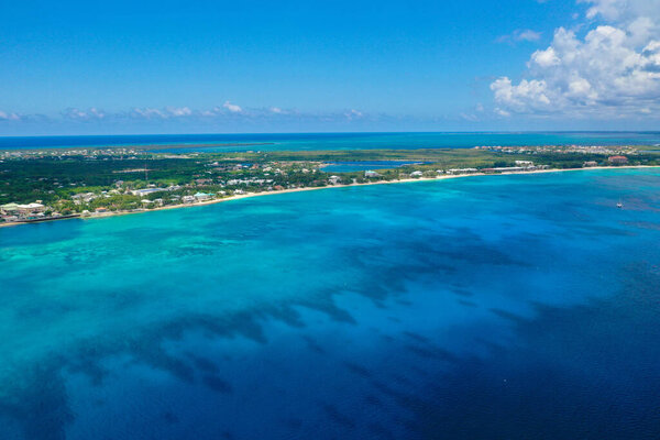 Beaitiful view of some of the most beautiful beaches in the Caymond Island in George Town