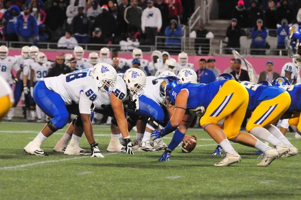 Georgia State Čelí San Jose State Během Cure Bowl Stadionu — Stock fotografie