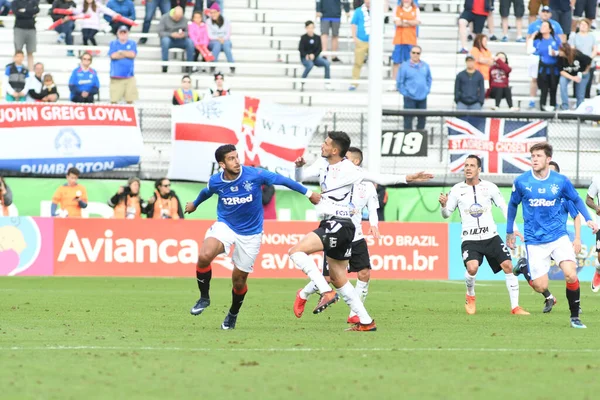 Rangers Corinthians Durante Copa Florida Spectrum Stadium Enero 2018 Orlando —  Fotos de Stock