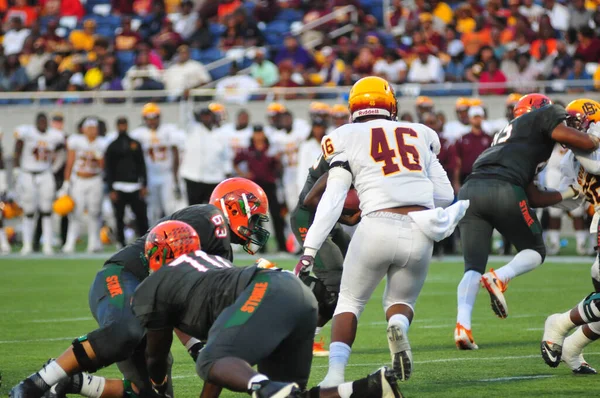 Florida Rattlers Enfrentan Bethune Cookman Wildcats Durante Los Clásicos Florida —  Fotos de Stock