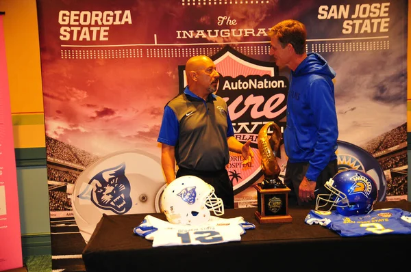 Georgia State Football Team Prepara Para Cure Bowl Como Eles — Fotografia de Stock