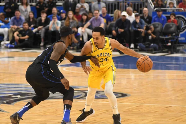 Orlando Magic Hostí Zlaté Státní Bojovníky Amway Center Orlandu Floridě — Stock fotografie