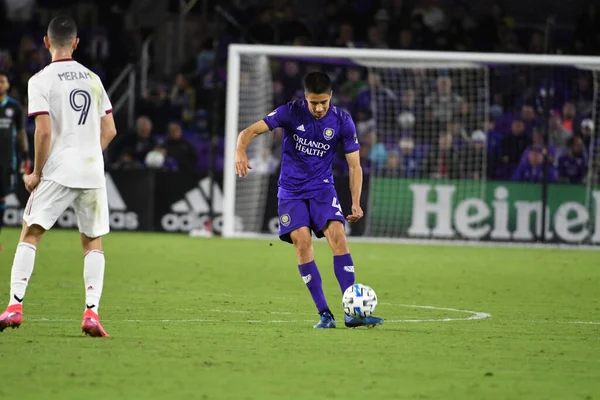 Orlando City Empfängt Real Salt Lake Exploria Stadium Samstag Den — Stockfoto