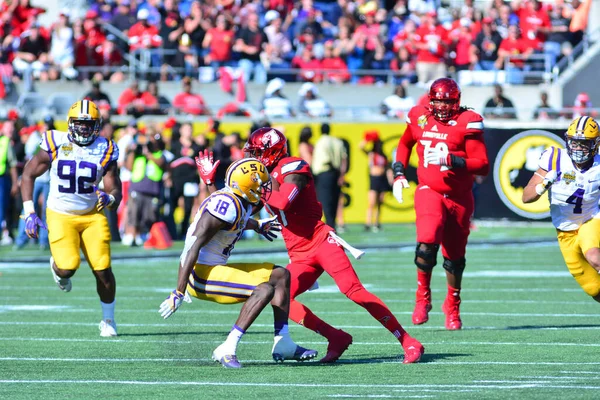 Lsu Szemben Louisville Citrus Bowl Camping World Stadium Orlando Florida — Stock Fotó