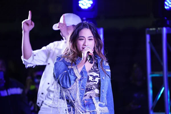 Singer Ally Brooke Post Match Concert Rendező Pepsi Exploria Stadionban — Stock Fotó