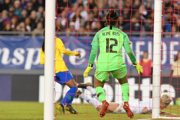 Финал Кубка Shebelieves Сша Против Бразилии Стадионе Raymond James Stadium — стоковое фото