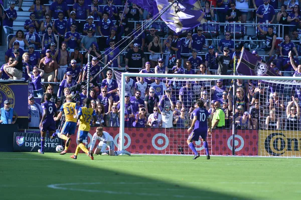 Orlando City Hostí Colorado Rapids Stadionu Orlando City Orlandu Floridě — Stock fotografie