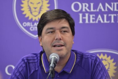 Orlando City SC, Dom Dwyer 'ı tanıtmak için bir basın toplantısı düzenledi..  