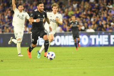 Orlando City 21 Nisan 2018 'de Orlando Florida' daki Exploria Stadyumu 'nda San Jose depremlerine ev sahipliği yaptı..  