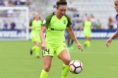 Orlando Pride 21 Temmuz 2018 'de Orlando Florida' daki Exploria Stadyumu 'nda Seattle Reign FC' ye ev sahipliği yapmaktadır. Fotoğraf: Marty Jean-Louis
