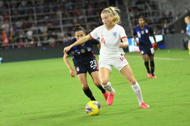 5 Mart 2020 'de Orlando Florida' daki Exploria Stadyumu 'nda düzenlenen 2020 SheBelieves Kupası' nda ABD - İngiltere Karşılaşması 