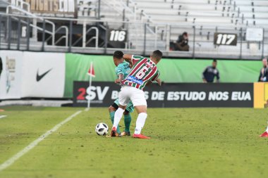Fluminense, Florida Kupası 'nda 15 Ocak 2018' de Orlando Florida 'da oynanan Spektrum Stadyumu' nda Barcelona SC 'ye karşı..