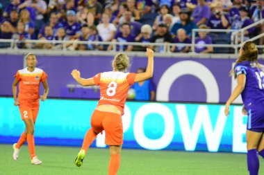 Orlando Pride sunucusu Houston Dash 23 Haziran 2016 'da Orlando Florida' daki Dünya Kampı Stadyumu 'nda..