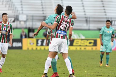 Fluminense, Florida Kupası 'nda 15 Ocak 2018' de Orlando Florida 'da oynanan Spektrum Stadyumu' nda Barcelona SC 'ye karşı..