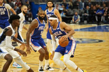 Orlando Magic, Philadelphia 76ers 'ı 13 Kasım 2019 Çarşamba günü Amway Center' da ağırlamaktadır. Fotoğraf: Marty Jean-Louis