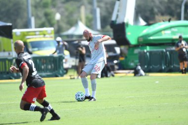 Toronto FC, 13 Temmuz 2020 tarihinde Orlando Florida 'daki ESPN Wild World of Sports' ta düzenlenen MLS Back Tournament sırasında D.C. United ile karşılaştı. Fotoğraf: Marty Jean-Louis