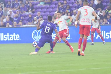 Orlando City 21 Temmuz 2019 tarihinde Florida, Orlando 'da Exploria Stadyumu' nda New York Red Bulls 'a ev sahipliği yaptı..