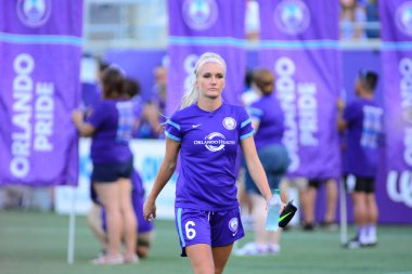 Orlando Pride sunucusu Houston Dash 23 Haziran 2016 'da Orlando Florida' daki Dünya Kampı Stadyumu 'nda..