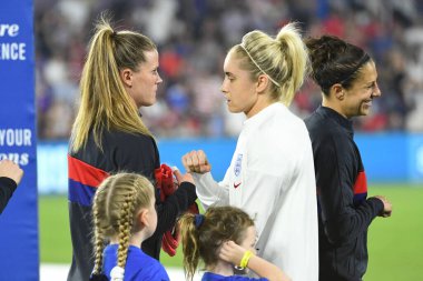 5 Mart 2020 'de Orlando Florida' daki Exploria Stadyumu 'nda düzenlenen 2020 SheBelieves Kupası' nda ABD - İngiltere Karşılaşması 