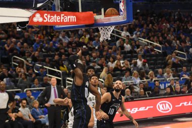 Orlando Magic, 19 Ocak 2019 Cumartesi günü Orlando Florida 'daki Amway Arena' da Milwaukee Doları 'na ev sahipliği yapıyor..