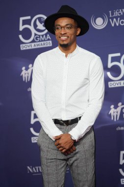 15 Ekim 2019 'da Nashville, Tennessee' deki Linbscome Üniversitesi 'nde verilen 50. GMA Dove Ödülleri sırasında kırmızı halı. 