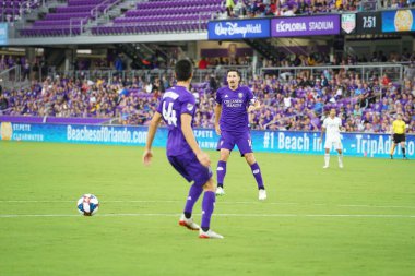Orlando City SC, 19 Haziran 2019 Çarşamba günü Orlando 'daki Exploria Stadyumu' nda düzenlenen ABD Açık Kupası sırasında New England Devrimi 'ne ev sahipliği yaptı. 