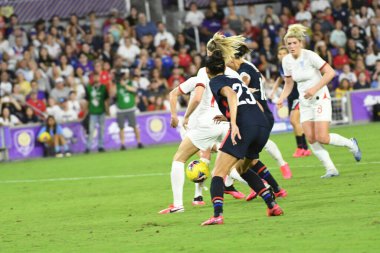 5 Mart 2020 'de Orlando Florida' daki Exploria Stadyumu 'nda düzenlenen 2020 SheBelieves Kupası' nda ABD - İngiltere Karşılaşması 