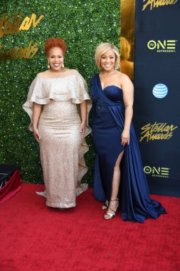 24 Mart 2018 Cumartesi günü Las Vegas 'taki Orleans Resort' ta düzenlenen 33. Yıldız Ödülleri Kırmızı Halı sırasında ünlüler.