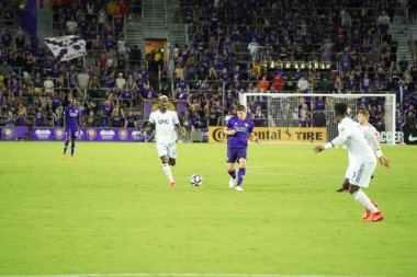 Orlando City SC, 19 Haziran 2019 Çarşamba günü Orlando 'daki Exploria Stadyumu' nda düzenlenen ABD Açık Kupası sırasında New England Devrimi 'ne ev sahipliği yaptı.