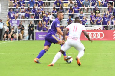 Orlando City, 31 Mart 2018 'de Orlando Florida' daki Exploria Stadyumu 'nda New York Red Bulls' a ev sahipliği yaptı..