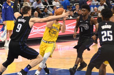 Orlando Magic, 28 Şubat 2019 Perşembe günü Orlando Florida 'daki Amway Center' da Golden State Warriors 'a ev sahipliği yaptı. 