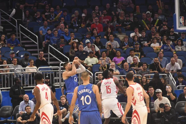 Orlando Magic Gospodarzem Houston Rockets Amway Arena Niedzielę Stycznia 2019 — Zdjęcie stockowe