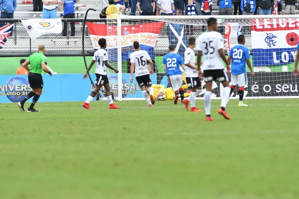 Rangers Corinthians Durante Copa Flórida Spectrum Stadium Janeiro 2018 Orlando — Fotografia de Stock