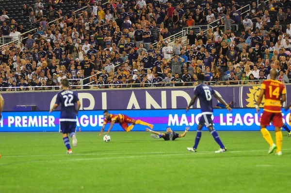 Orlando City Ospita Fort Lauderdale Strikers Camping World Stadium Orlando — Foto Stock