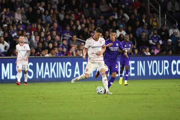 Orlando City Värd Real Salt Lake Exploria Stadium Lördag Februari — Stockfoto