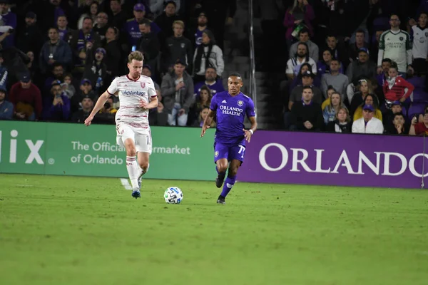 Orlando City Acoge Real Salt Lake Estadio Exploria Sábado Febrero — Foto de Stock