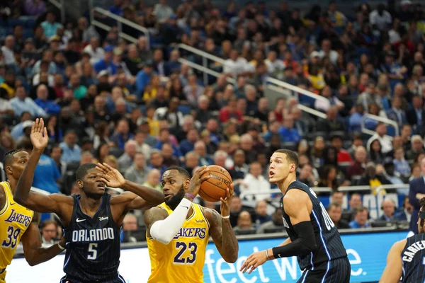 Orlando Magic Φιλοξενεί Τους Lakers Στο Amway Center Στο Orlando — Φωτογραφία Αρχείου