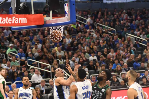 Orlando Magic Acoge Los Boston Celtics Amway Stadium Sábado Enero — Foto de Stock