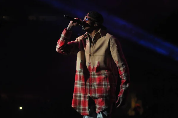 Sänger Usher Tritt Dezember 2015 Amway Center Orlando Florida Auf — Stockfoto