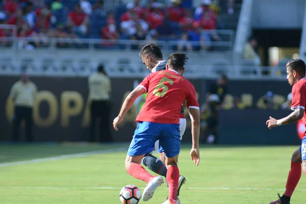 Costa Rica Affronta Paraguay Durante Centenario Della Copa America Camping — Foto Stock